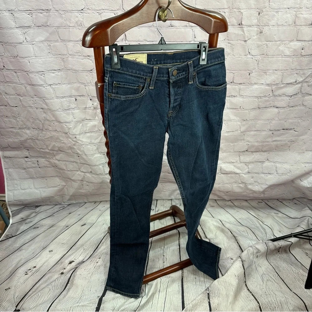 Hollister Men's Slim Jeans - Deep Indigo